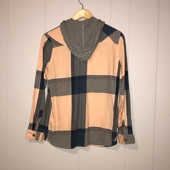 Dakine Hooded Flannel Plaid Shirt - Picture 2 of 6